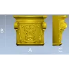 Acanthus Shell Capital - STL 3D model for CNC milling