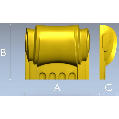 Капитель классическая для ЧПУ - 3D STL модель