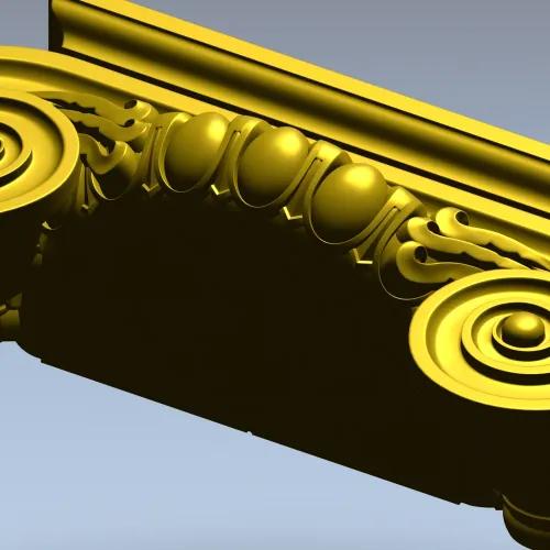 Ионическая капитель - 3D модель STL для ЧПУ