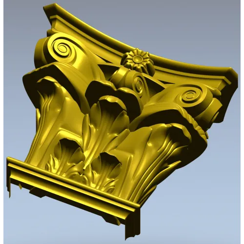 Капитель коринфская - 3D модель STL для ЧПУ