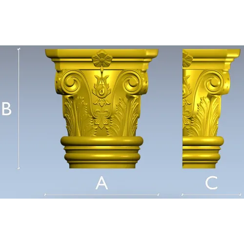 Капитель коринфская - 3D модель в формате STL для ЧПУ