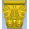 Капитель с акантовыми листьями - STL модель для ЧПУ