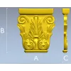 Капитель с акантовыми листьями - STL модель для ЧПУ