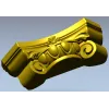 Ornamental Rosette Capital - STL 3D model for CNC milling