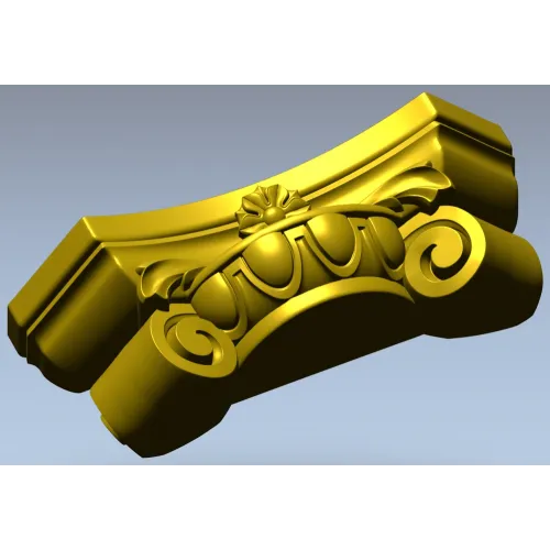 Ornamental Rosette Capital - STL 3D model for CNC milling