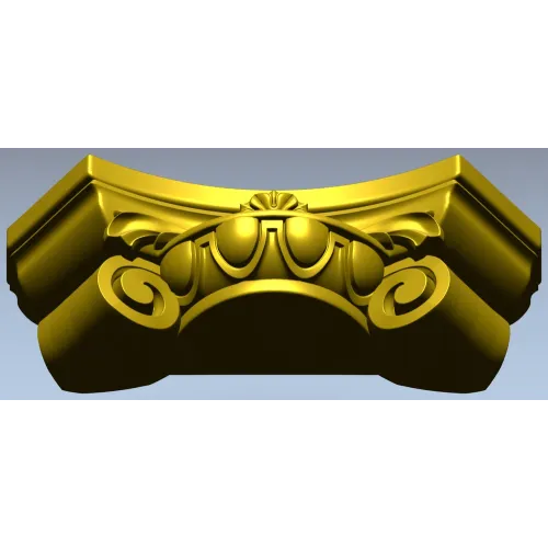 Ornamental Rosette Capital - STL 3D model for CNC milling