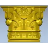Капитель Флора - декоративная 3D модель в формате STL для ЧПУ