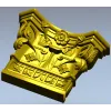 Капитель Флора - декоративная 3D модель в формате STL для ЧПУ
