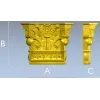 Капитель Флора - декоративная 3D модель в формате STL для ЧПУ