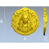 Берёзовая Муза - 3D модель STL для ЧПУ, рельефный портрет для фрезеровки