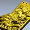 Wolf's Grasp - high-relief wolf plaque STL for CNC