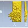 Wolf's Grasp - high-relief wolf plaque STL for CNC
