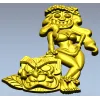Hula Tiki Maiden - STL 3D model for CNC carving