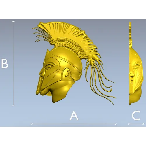Голова спартанца - 3D модель в формате STL для ЧПУ