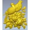 Парочка голубей на розах - 3D модель STL для ЧПУ