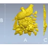Парочка голубей на розах - 3D модель STL для ЧПУ