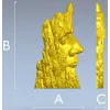 Древесный Лик - рельефная stl модель панно для ЧПУ