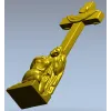 3D модель "Скорбящая у креста" - STL для ЧПУ фрезеровки
