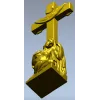 3D модель "Скорбящая у креста" - STL для ЧПУ фрезеровки