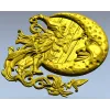 Звездочёт и Луна - 3D панно STL для ЧПУ