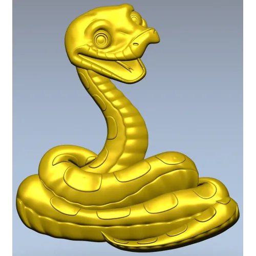 Змея - 3D модель STL для ЧПУ