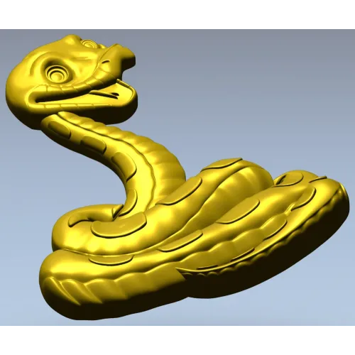 Змея - 3D модель STL для ЧПУ
