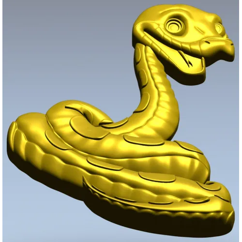 Змея - 3D модель STL для ЧПУ