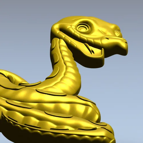 Змея - 3D модель STL для ЧПУ