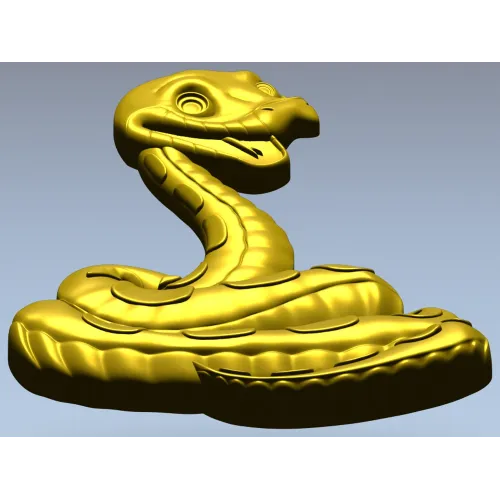 Змея - 3D модель STL для ЧПУ