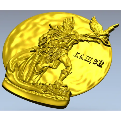 Kashchey the Immortal medallion 3D STL for CNC
