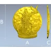 Kashchey the Immortal medallion 3D STL for CNC