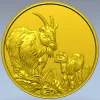 Goat and Kid Relief - STL 3D model for CNC