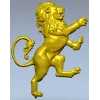 Гербовый лев - 3D модель STL для ЧПУ
