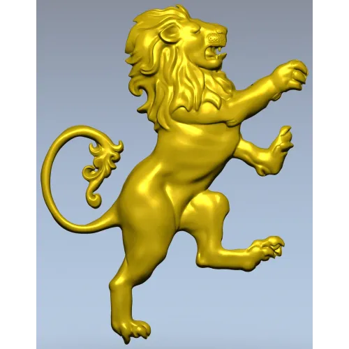 Гербовый лев - 3D модель STL для ЧПУ