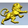 Гербовый лев - 3D модель STL для ЧПУ