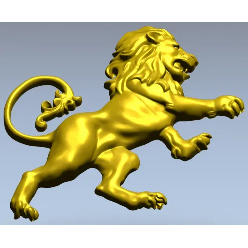 Гербовый лев - 3D модель STL для ЧПУ