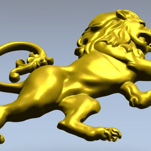 Гербовый лев - 3D модель STL для ЧПУ