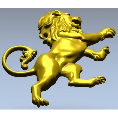 Гербовый лев - 3D модель STL для ЧПУ