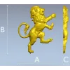 Гербовый лев - 3D модель STL для ЧПУ