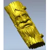 Лесовик - 3D модель STL для ЧПУ, барельеф пня с лицом