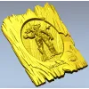 3D модель панно "Леший" - STL для ЧПУ