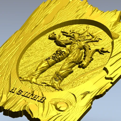 3D модель панно "Леший" - STL для ЧПУ
