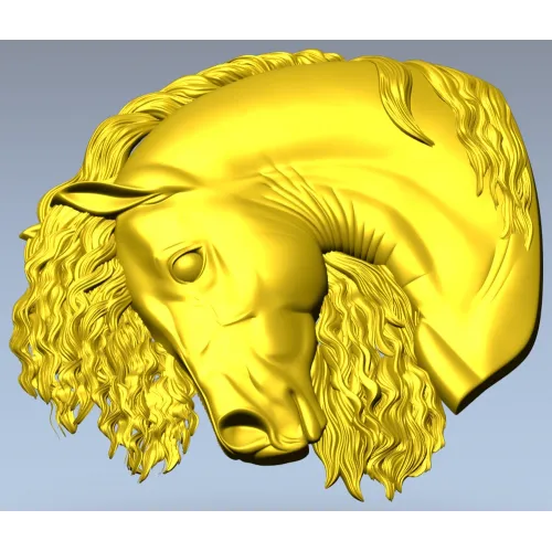 Рельефная 3D модель головы лошади в формате STL для ЧПУ