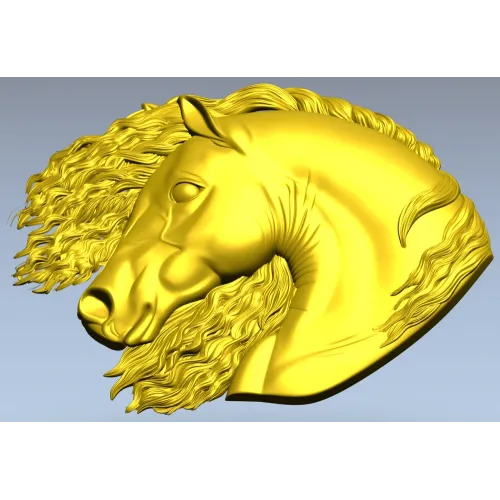 Рельефная 3D модель головы лошади в формате STL для ЧПУ
