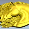 Рельефная 3D модель головы лошади в формате STL для ЧПУ