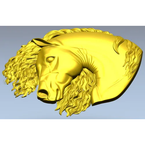 Рельефная 3D модель головы лошади в формате STL для ЧПУ