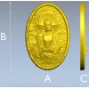 Рельефная 3D модель "Марена" - овальное панно в формате STL для ЧПУ