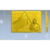 Remembrance banner bas-relief STL for CNC