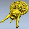 Haloed Cyborg Maiden - STL 3D model for CNC