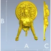 Haloed Cyborg Maiden - STL 3D model for CNC